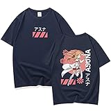 jiminhope Unisex Anime Sword Art Online T-Shirt Anime Bedrucktes Cosplay Kurzarm Kirigaya Asuna Shino Sommer Kurzarm Top T-Shirt