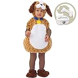 Spooktacular Creations Baby Halloween Kostüm Deluxe Set, für Kinder Halloween Süßes oder Saures Kleinkind Kostüm, Kuscheliges Welpen Kostüm, Braun, 18-24 Monate.