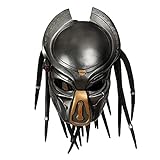 SUPYINI Predator Maske, Halloween Maske Helm Naturlatex Vollkopfbedeckung Karneval Maskerade Halloween Party Kostüm Requisiten