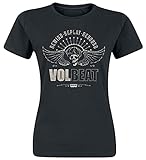 Volbeat Skullwing - Rewind, Replay, Rebound Frauen T-Shirt schwarz L 100% Baumwolle Band-Merch, Bands
