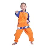 CoolChange Son Goku Trainingsanzug für Kinder im Baseball Style | Jacke und Hose | Größe: 150