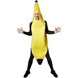 TecTake dressforfun Kostüm Banane Bananenkostüm | Super lustiges, ärmelloses, längeres Oberteil | Stabiles Material | Cooles und ulkiges Kostüm (L | Nr. 301626)