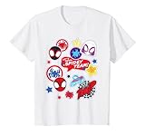 Kinder Marvel Spidey and His Amazing Friends Spidey Team Stickers T-Shirt