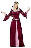 Smiffys, Damen Maid Marion Kostüm, Kleid und Kopfbedeckung, Größe: X2, 30816
