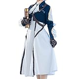 FCCAM Violet Evergarden Cosplay Kostüm Damen Anime Uniform Kleid Costume Outfit Dunkelblau XL