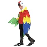 Widmann - Kinderkostüm Papagei, Kostüm, Maske, Pfoten, Tier, Vogel, Motto-Party, Karneval