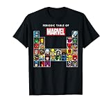 Marvel Periodic Table Of Heroes & Villains Retro T-Shirt
