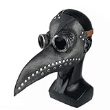 Pest Doktor Maske, Vogel Schnabelmaske, Lange Nase Vogelschnabel Steampunk Masken, Kostüm Requisiten für Masquerade, Halloween/Carnival Cosplay Party Kostüm Requisiten