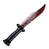 Boland 71992 - Blutiges Messer, Länge circa 33 cm, Säbel mit Blut aus Kunststoff, Killer, Psycho, Karneval, Mottoparty, Halloween
