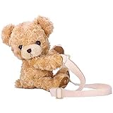 TOSSPER Crossbody Bag Teddybär Münze Geldbörse Plüsch Gefüllt Messenger Geldbörse Niedliche Schöne Für Mädchen Frauen