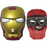 Morningsilkwig Superhelden Masken 1Pcs Ironman Maske Party Superhelden Maske für Urlaub Iron Man Action Kostüm Geschenk
