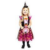 Amscan - Kinderkostüm Peppa Pig Hexe, Kleid, Hut, Tasche, Mottoparty, Karneval, Halloween
