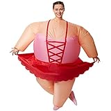 dressforfun 301319 Selbstaufblasbares Unisex Kostüm Ballerina | Batteriebetrieben | Uneingeschränkte Bewegungsfreiheit