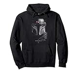 Star Wars The Mandalorian Big Face Poster Pullover Hoodie