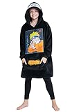 Naruto Übergroße Decke Hoodie Kinder Anime Kapuzenpullover Jungen und Mädchen Teenager