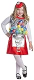 Dress Up America Kaugummiautomaten-Kostüm für Mädchen, Größe 8-10 Jahre (Taille: 76-82 Höhe: 114-127 cm)
