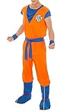 CoolChange Dragon Ball Son Goku Cosplay Kostüm mit Überschuhen, Größe: L