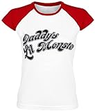 Suicide Squad Daddy's Lil' Monster Frauen T-Shirt weiß/rot L