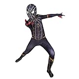 Kids Party Cosplay Superhelden Kostüm schwarz Spider No Way Home,Kinder Festliches Fancy Anziehen Jumpsuit Overall 130-140