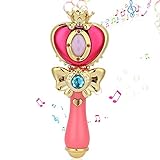 Magic Fairy Stick, Sailor Moon Stab Zauberstab Kinder Leuchtende Prinzessin Stick Kinder Musik Fairy Zauberstab Kinder Sailor Moon Stab Zauberstab Mit Licht und Musik für Party Garden Home Yard
