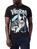 Marvel Herren Venom Anthihero T-Shirt, Schwarz (Schwarz Schwarz), M