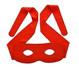 Superhelden Maske Kinder Superheld Masken Jungen Mädchen Cosplay Halbmasken - Farbe: rot - Für Kids ab 5 Jahren - Größe individuell verstellbar, Elastisch