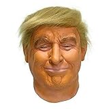 prom-note Trump Maske Latexmaske Faschingsmaske Lustige Donald Trump Realistic Head Mask Für Halloween Karneval Kostümparty, Kostüm Performance Prop Für Verschiedene Festivals Theater