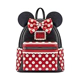 Loungefly - Minnie Mouse Backpack - Amazon-Exklusiv - Niedliche Sammeltasche - Geschenkidee - Offizielle Handelswaren - Für Jungen, Mädchen Men und Frauen - TV Fans