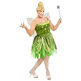 Widmann - Kostüm Fee für Männer, Kleid, Flügel, Drag Queen, Zauber, Märchen, Mottoparty, Karneval
