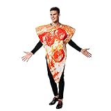 EraSpooky Cosplay Pizza Kostüm für Erwachsene lustige PartyOutfit Halloween-Kleidung