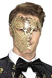 Smiffys Deluxe Metal Filigrane Phantom Maske Gold One Size 48164