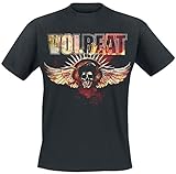 Volbeat Burning Skullwing Männer T-Shirt schwarz L 100% Baumwolle Band-Merch, Bands, Nachhaltigkeit