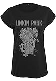 MERCHCODE Damen Ladies Linkin Park Eye Guts tee T shirt, Schwarz, S EU