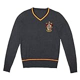 Cinereplicas Harry Potter Hogwarts V-Ausschnitt Pullover - Erwachsene & Kinder - Offizielle Harry Potter Lizenz-S-Gryffindor