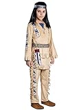 Maskworld Winnetou Kinderkostüm - Indianer Western - Kindergröße: 134-140 - Lizenz-Kostüme aus den Karl-May-Filmen für Karneval und Motto-Party