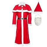 Idena 8580108 - Kostüm Weihnachtsmann, Santa Claus, Weihnachten, Weihnachtskostüm, Faschingskostüme