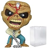 POP Rocks: Iron [Maiden] Eddie - Piece of Mind Funko Vinyl Figure (Bundled with Compatible Box Protector Case), Multicolored, 3.75 inches
