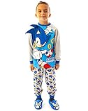 Sonic The Igel-Pyjamas-Jungen Kinder-Charakter-Kostüm blau PJs 5-6 Jahre
