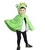 Froschkönig-Kostüm, An80, als Umhang für Klein-Kinder, Babies, Frosch-König Kostüme Fasching Karneval, Kleinkinder-Karnevalskostüme, Kinder-Faschingskostüme, Märchen-Kostüm