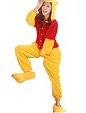 Unisex nightwear and pyjamas Unisex Einteiler/Pyjama für Erwachsene,Winnie Pooh-Design, aus warmem Flanellstoff Blau blau XL (173-180 cm)