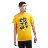 Cotton Soul Cobra Kai Herren T-Shirt mit farbigem Logo, gold, XL
