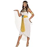 Boland - Erwachsenenkostüm Ägyptische Göttin Anuket, Set für Damen, Stirnband, Kragen, Umhang, Kleid, Gürtel und Armbänder, Mottoparty, Karneval, Verkleidung