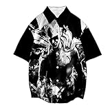 One Punch Man Shirt Saitama Genos Tatsumaki Charakterdruck Herren Damen Kurzarm Sommer Dünne Bluse Anime Merch Cosplay Kostüm, Typ 1, XL