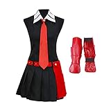 SINRWROD Akame Ga Kill Cosplay Esdeath/Akame Cosplay Kostüm Perücke Outfit Uniform Anzug Halloween Kostüm für Damen