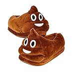 HMMJ Männer Und Frauen Plüsch Pantoffel Expression Hausschuhe Winter Haus Schuhe (Smiley Poop)