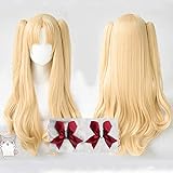 Fate Grand Order Ereshkigal Cosplay Wig FGO Servant Lancer Chip Ponytails Heat Resistant Hair Cosplay Wigs + Red Hairpins