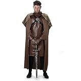 Mittelalterliche Ritter Krieger Mens Fancy Dress Spiel der Throne Erwachsene Kostüm Outfit