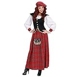 Widmann - Kostüm Schottische Frau, Kleid und Hut, Mottoparty, Karneval