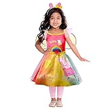amscan 9908877 Kinderkostüm Peppa Wutz Regenbogen (Alter 3–4 Jahre) Kostüm, Mehrfarbig, Age: 3-4