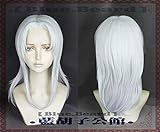 Anime The Dragon Prince Rayla Wigs 60cm Silver White Curly Synthetic Cosplay Costume Wigs + Wig Cap